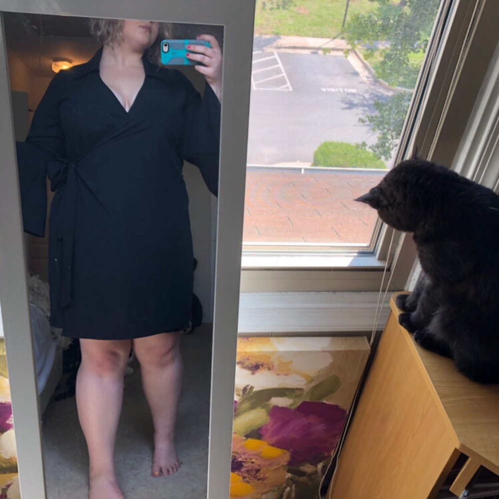 plussize tie dress